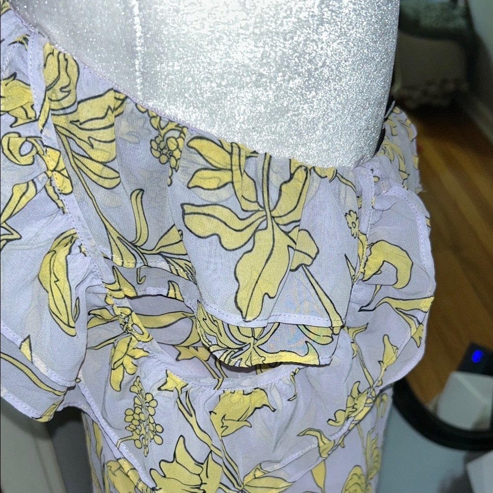 Lulu's Yellow Floral Backless Maxi Dress - Picture 5 of 8